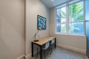 Updated remote work space at one plantation apartments in plantation, fl 33324